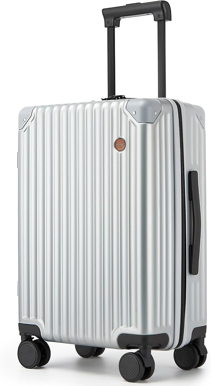 20 Inch Carry on Luggage, Airline Approved 22x14x9 Hard Shell Carry on Suitcase by TRAVELLUGGAGE