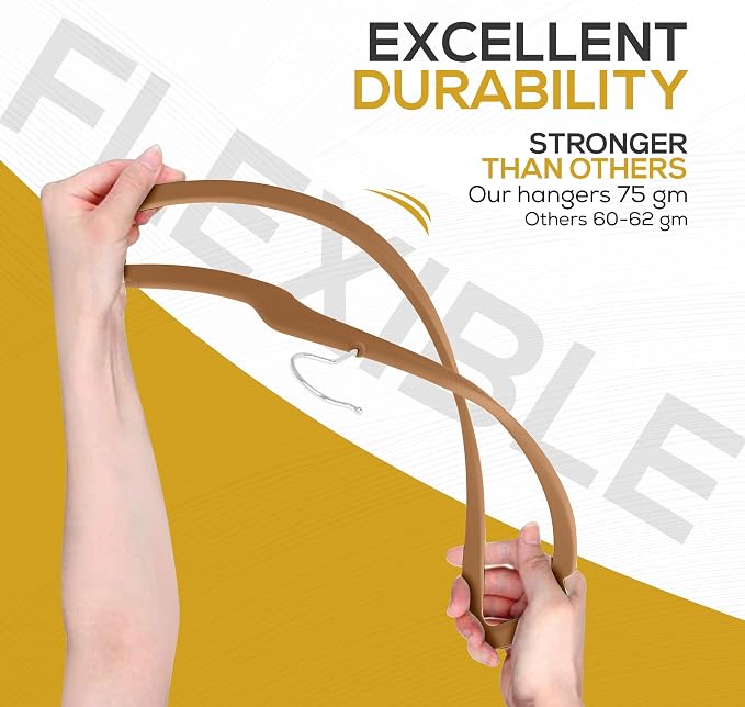 50 Pack New Premium Quality Velvet Hangers Ultra Thin Non Slip Adult Felt Space - Image 8