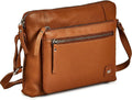 Wise Owl Accessories Small Soft Pebbled Real Leather Crossbody Handbags Purses by WiseOwlAccessories