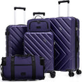 Luggage Sets 5 Piece, Suitcases by Eeeza