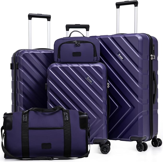 Luggage Sets 5 Piece, Suitcases by Eeeza