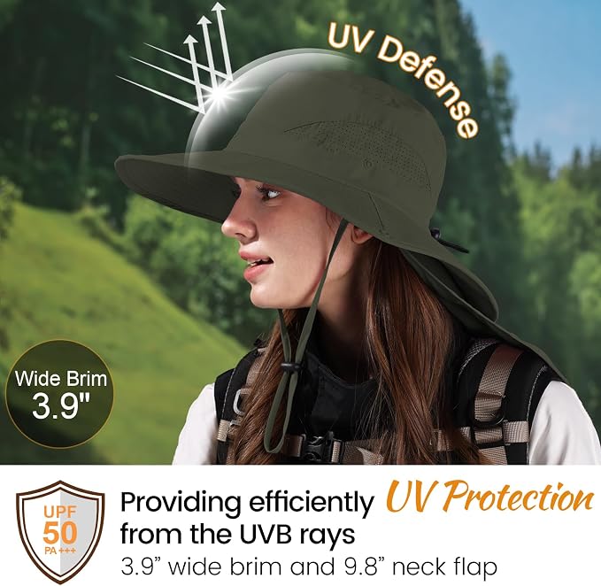 ZOORON Sun Hat for Men Women Fishing Hat - Image 3