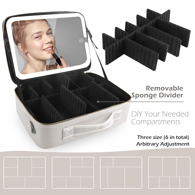 MOMIRA Travel Makeup Bag Cosmetic Bag Makeup Organizer Bag - Image 5