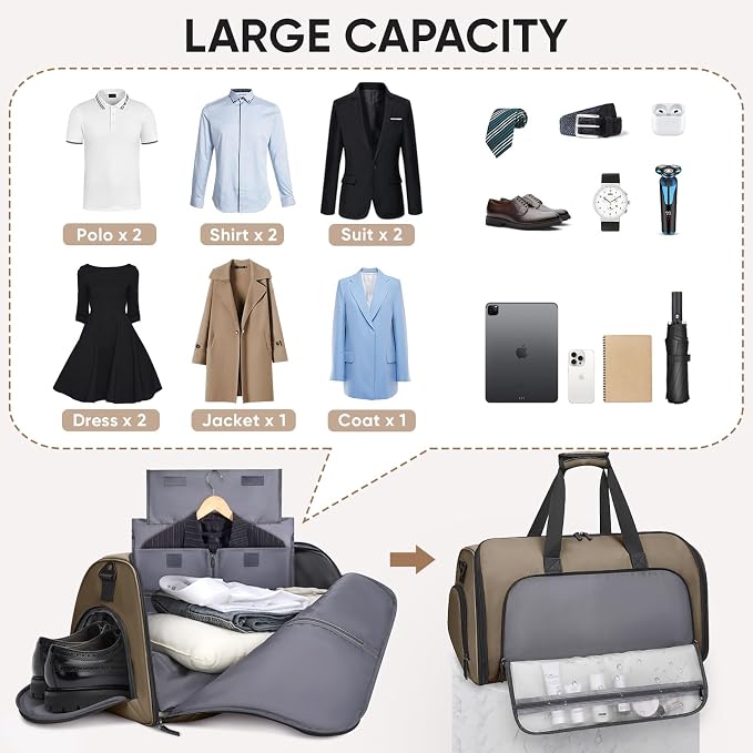 BALEINE Convertible Garment Bag - Image 5