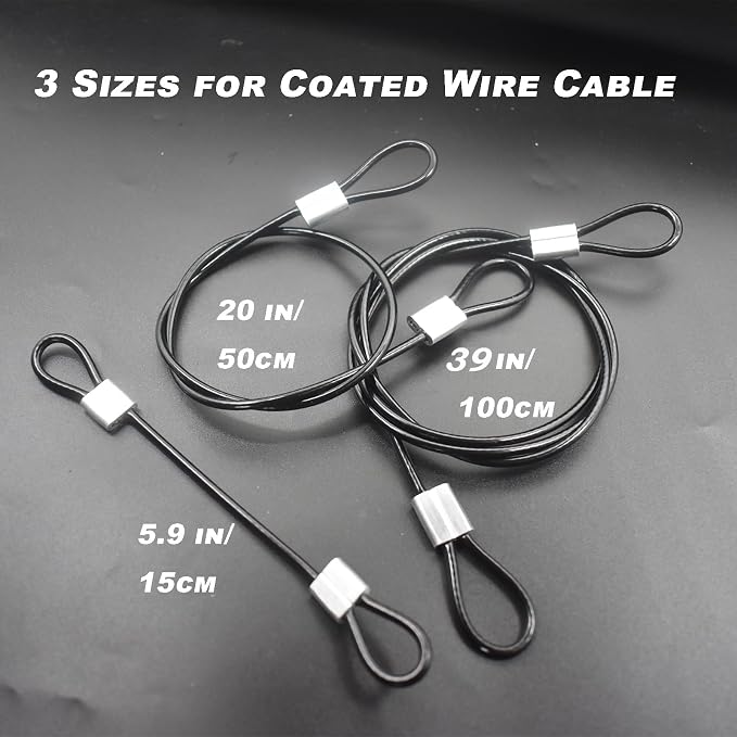 6 pcs 39 inch 3mm Thickness Stainless Steel Wire Cable - Image 5