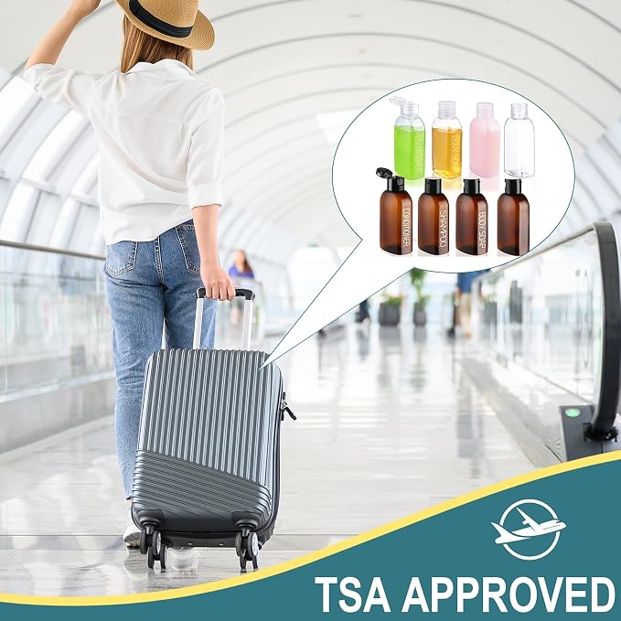 Cosywell Travel Bottles for Toiletries 8PCS 3.4oz TSA Approved Containers - Image 6