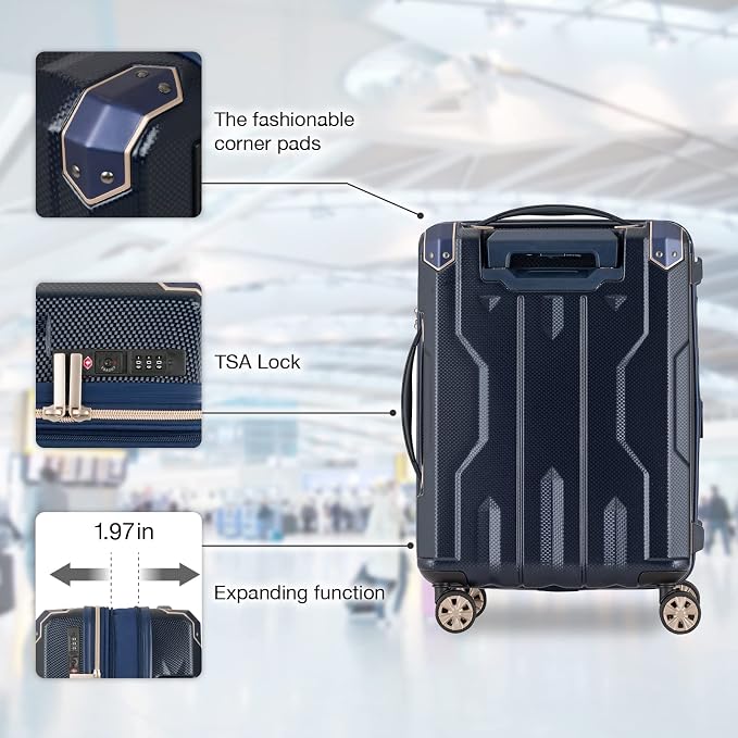 LEGEND WALKER SPATHA Hardside Expandable Luggage, 5109-60-GR - Image 4