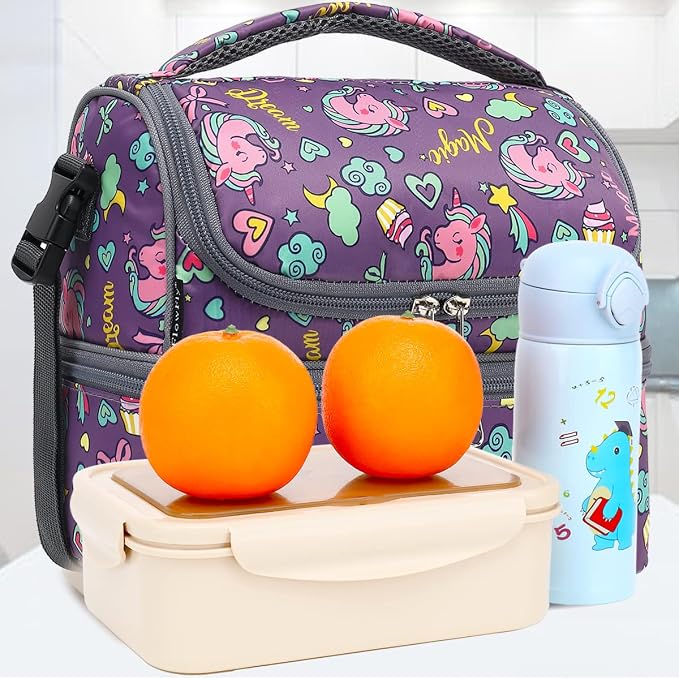 FlowFly Double Decker Cooler Insulated Lunch Bag Large Tote - Image 7