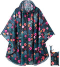 Rain Poncho Jacket Coat Hooded Zipper Style by salamra