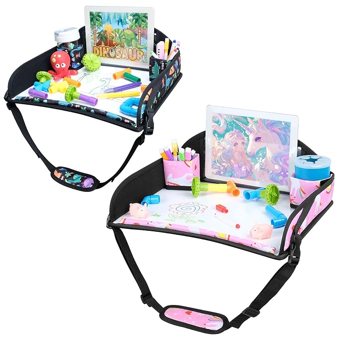 COOLBEBE Kids Travel Tray for Toddler Car Seat, Toddler Car Seat Lap Tray by COOLBEBE