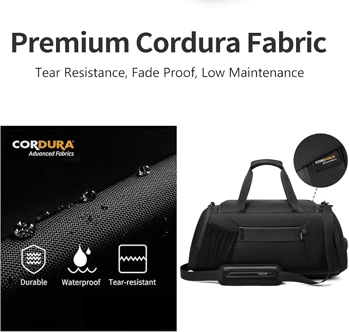 Duffle Bag for Travel, Carry on Gym Bag for Men, Waterproof Sport Bags - Image 3