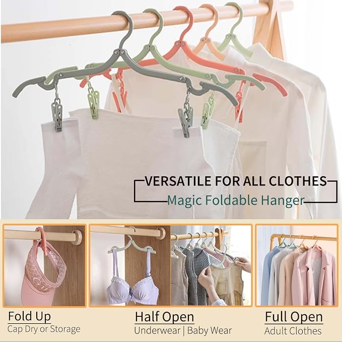 12-Piece Foldable Travel Hangers - Image 4
