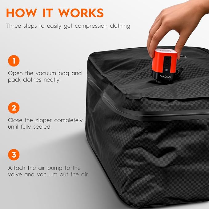Vacuum Compression Bags with Wireless Pump – Space Saver Compression Bags - Image 7