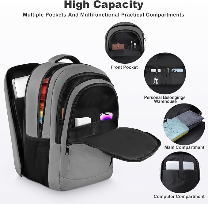 Travel Laptop Backpack, Extra Large Laptop Backpack, 17 Inch Laptop Backpack - Image 4