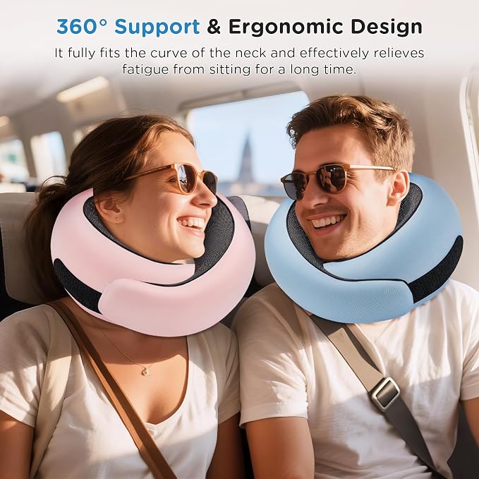 Neck Pillow Airplane, 100% Pure Memory FoamTravel Neck Pillow Travel Neck - Image 3