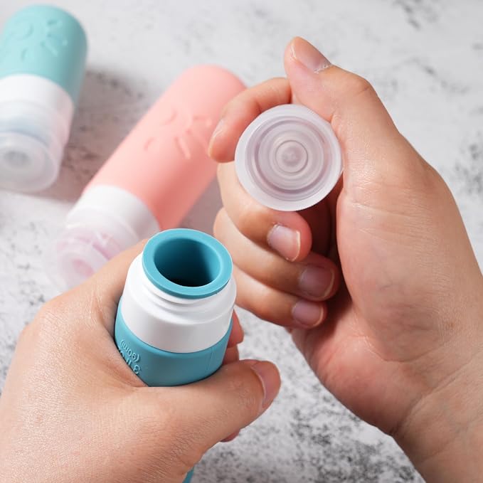 18 Pack travel Bottles for Toiletries, TSA Approved Silicone Travel Containers - Image 5