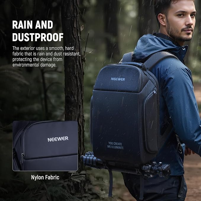 NEEWER BASICS Camera Bag for Photographer, Water Resistant Digital Cam Backpack - Image 3
