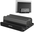 AboveTEK Vertical Laptop Stand Holder, 3 Slots Aluminum Desk Stand by AboveTEK