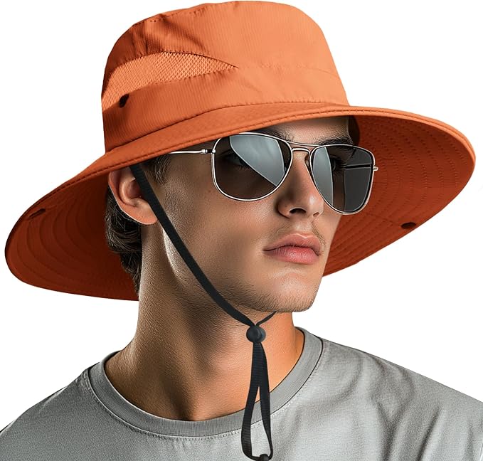 NPQQUAN Ponytail Sun Bucket Hats by NPQQUAN