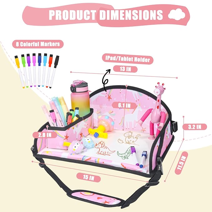 Kids Travel Tray for Car Airplane - Image 6