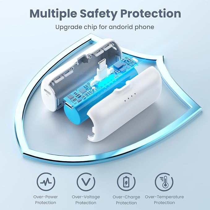 Mini Portable Charger 5200mAh Power Bank, 3A PD USB C Cell Phone Portable Power - Image 4