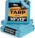 Tarps Heavy Duty Waterproof 10x12-12 mil Thick Camping Tent by TealElite