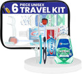 Trektote 6-Piece Travel Size Toothbrush and Toothpaste Set by Trektote