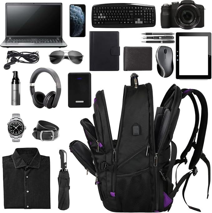 18.4 inch Travel Backpack Men Women, 55-60L Extra Large Laptop Backpack RFID - Image 2