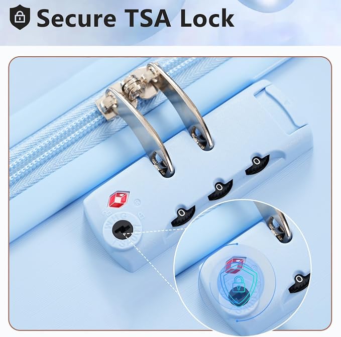 Merax 20 Inch Carry On Luggage Airline Approved, Hardshell ABS Suitcase - Image 4