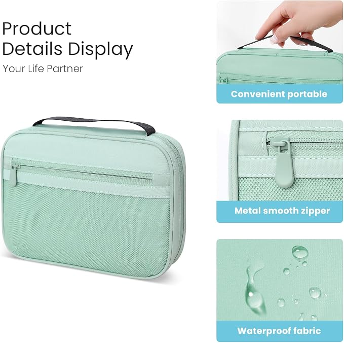 Electronics Organizer Bag, Portable Cable Organizer Case Travel Electronic - Image 4