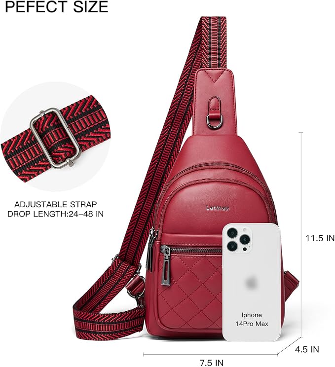 Sling Bag For Women Fanny Pack Crossbody Travel Shoulder Belt Bags Tote - Image 3