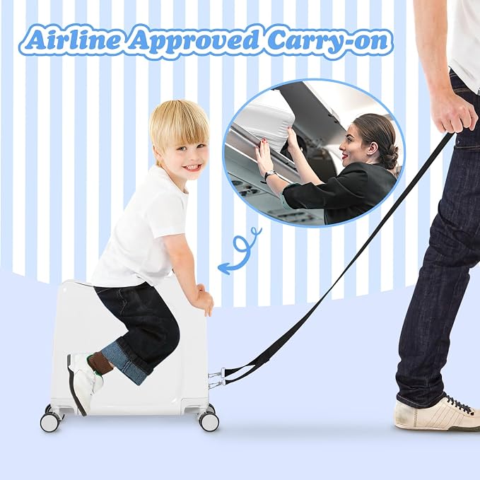 smilesun 20" Ride-On Travel Suitcase - Image 2