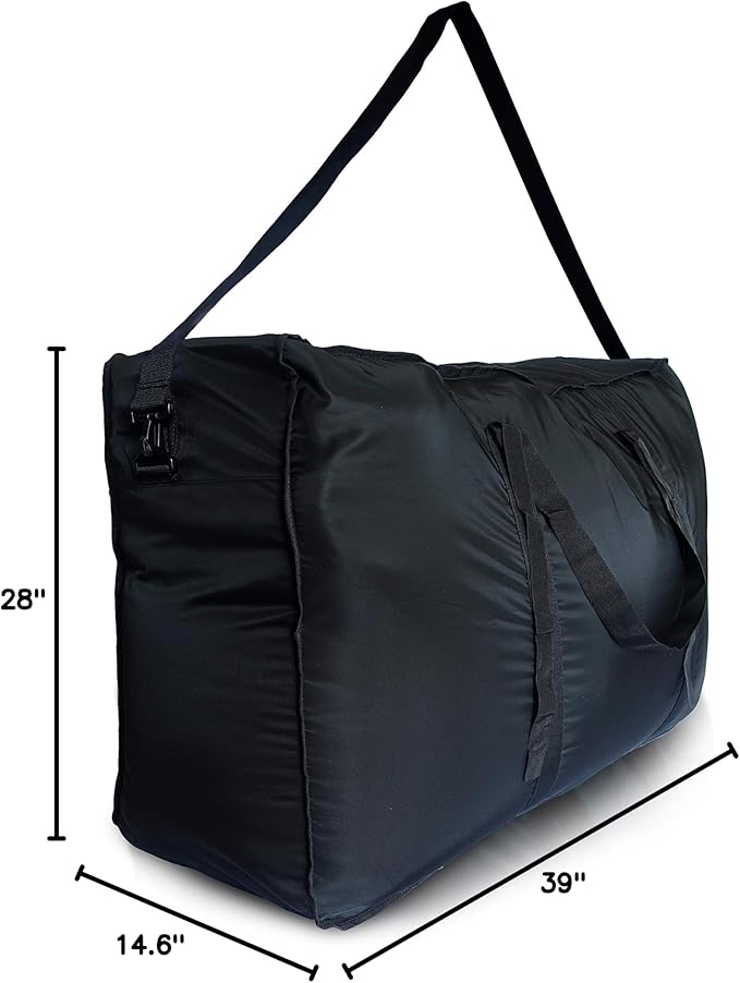 Plago Professional Quality Nylon Extra Large Duffel Bag, Lightweight Foldable - Image 10