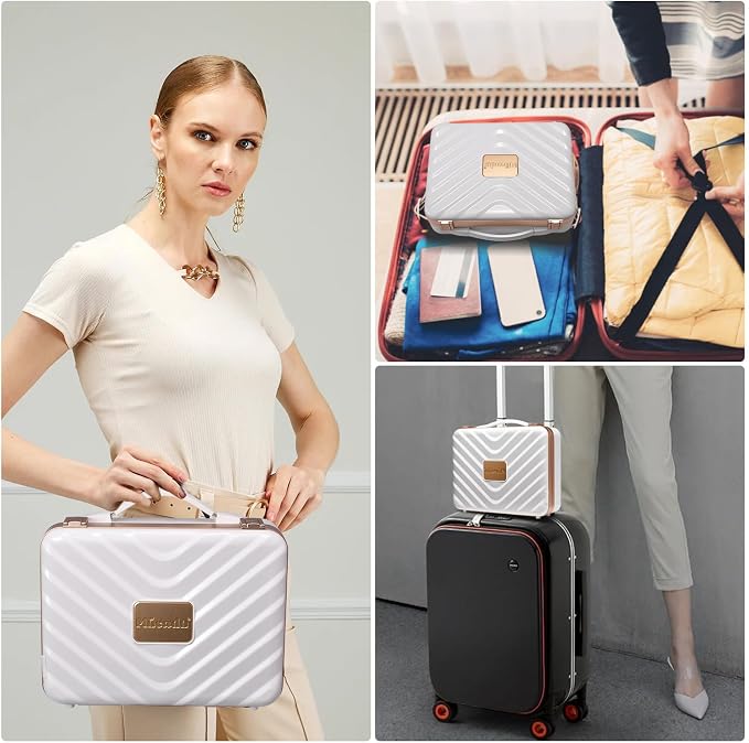 Mocado Travel Makeup Case with Lighted Mirror, 8 Makeup Brushes & 10x - Image 8