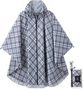Rain Poncho Jacket Coat Hooded Zipper Style by salamra