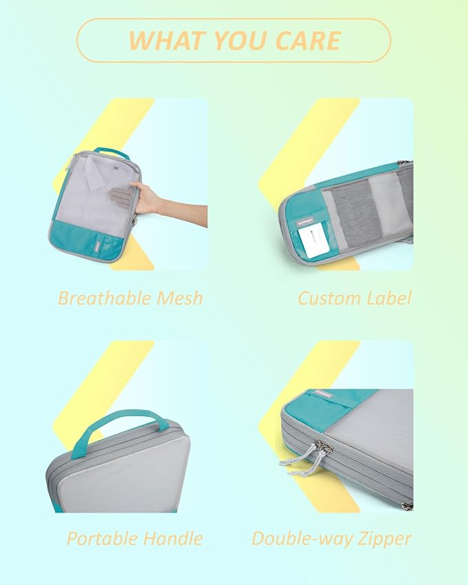BAGSMART 6 Set Compression Packing Cubes - Image 5