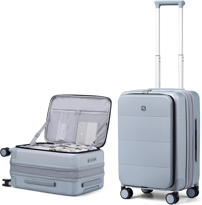 Hanke Hardside Expandable Carry On Luggage, 20 Inch Top Opening Trunk Luggages by Hanke