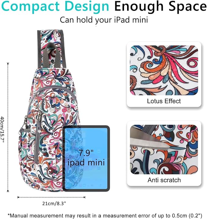 TITECOUGO Small Sling Bag, Lightweight Crossbody Backpack - Image 4