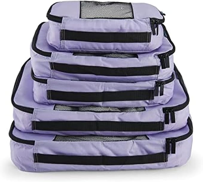 TravelWise Luggage Packing Organization Cubes 5 Pack, 2 Small, 2 Medium by TravelWise