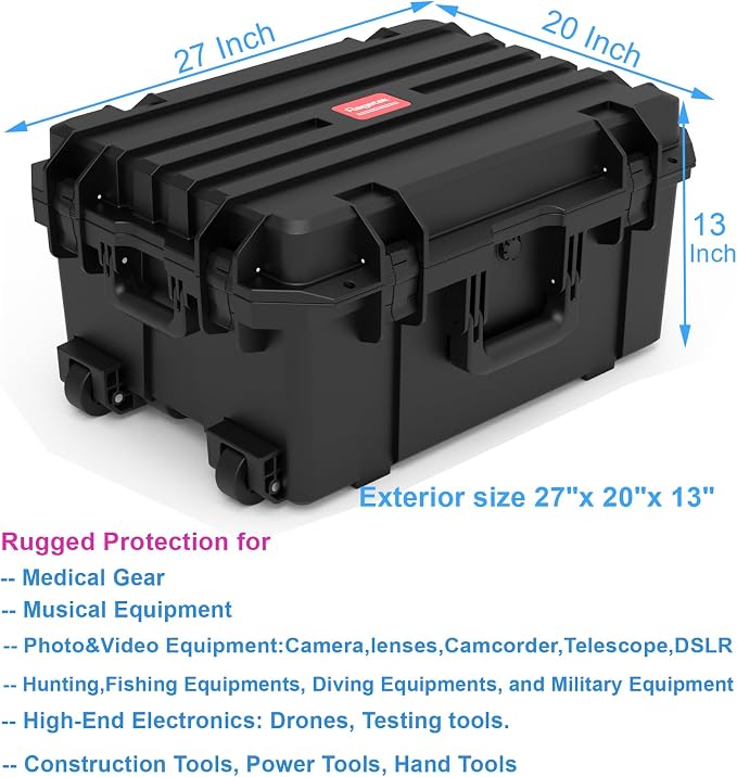 Waterproof Hard Case, Equipment Rolling Hard Case - Image 5