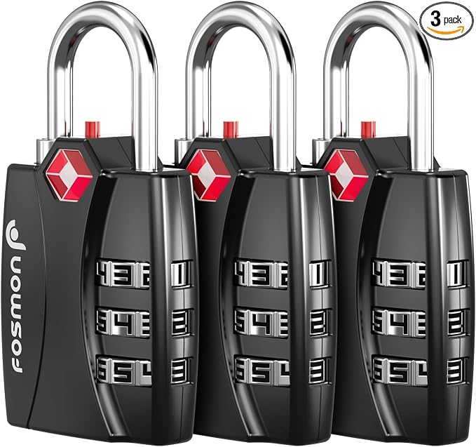 Fosmon TSA Approved Locks for Luggage. Suitcase Locks by Fosmon
