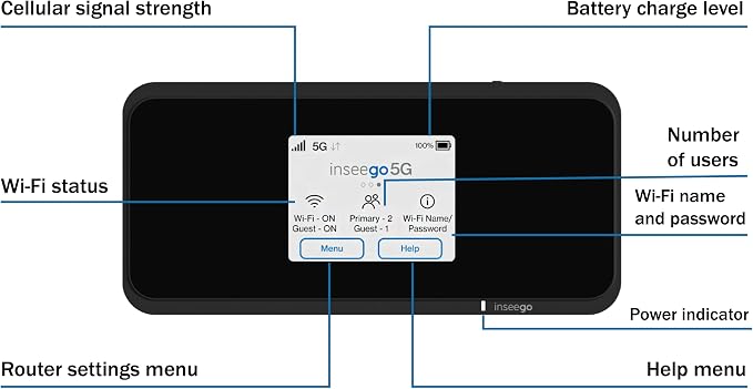 5G Mobile Portable WiFi | Verizon Wireless Jetpack Inseego MiFi M2100 | Free - Image 3