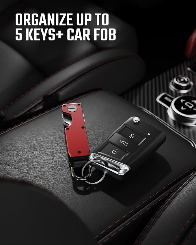 Key Organizer for Men Compact Key Holder Minimalist Key Case Metal Key Chain - Image 5