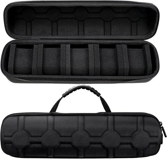 Juntan 5 Slots Hard Watch Travel Case, Portable Nylon Zipper Storage Organizer - Image 2