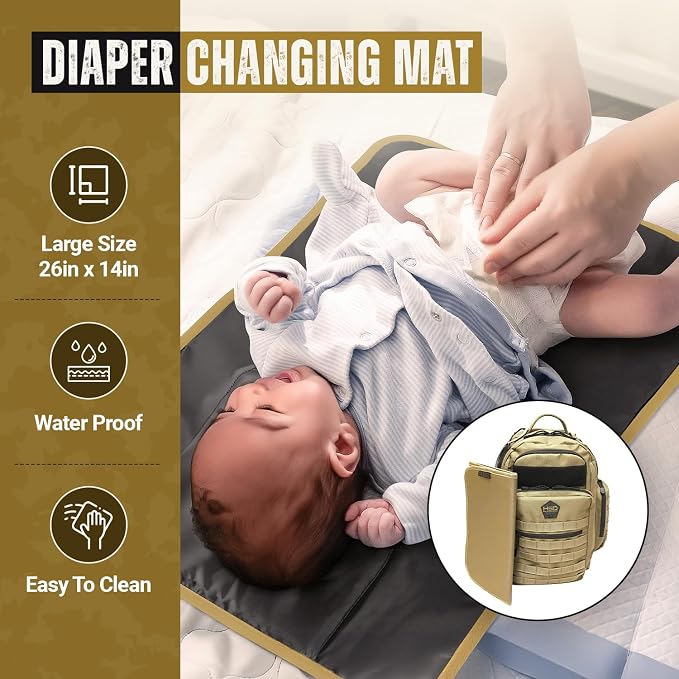 HighSpeedDaddy - Baby Diaper Backpack, Military-Grade, Waterproof, Compact Baby - Image 6