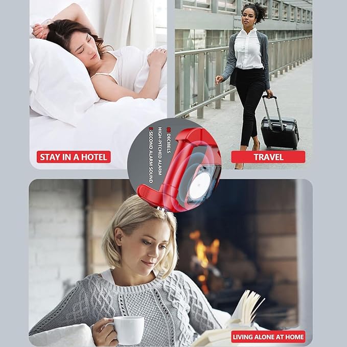 Portable Alarm Door Stopper, Portable Lock - Image 7