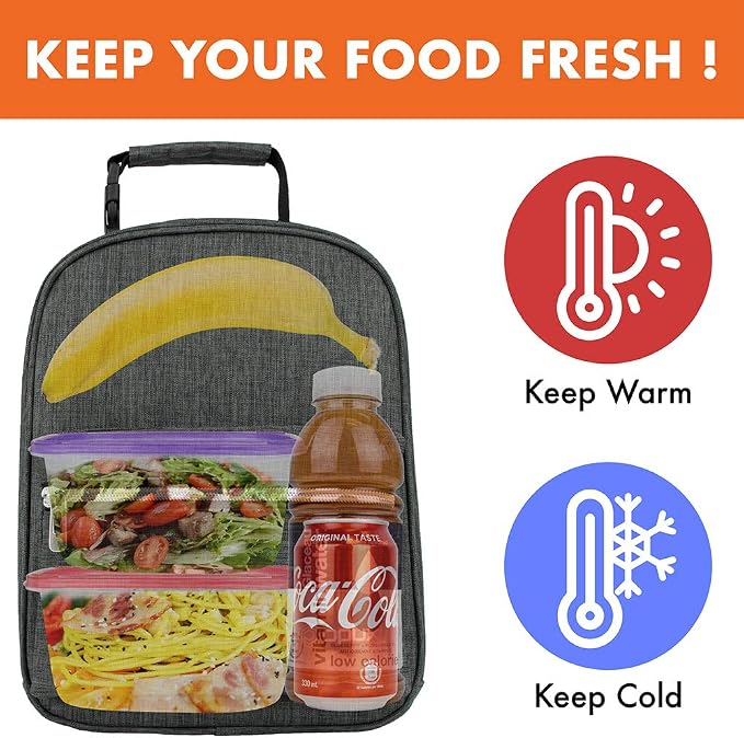 opux Lunch Box for Girls Boys Kids, Insulated Leakproof Lunch Bag, Reusable - Image 7