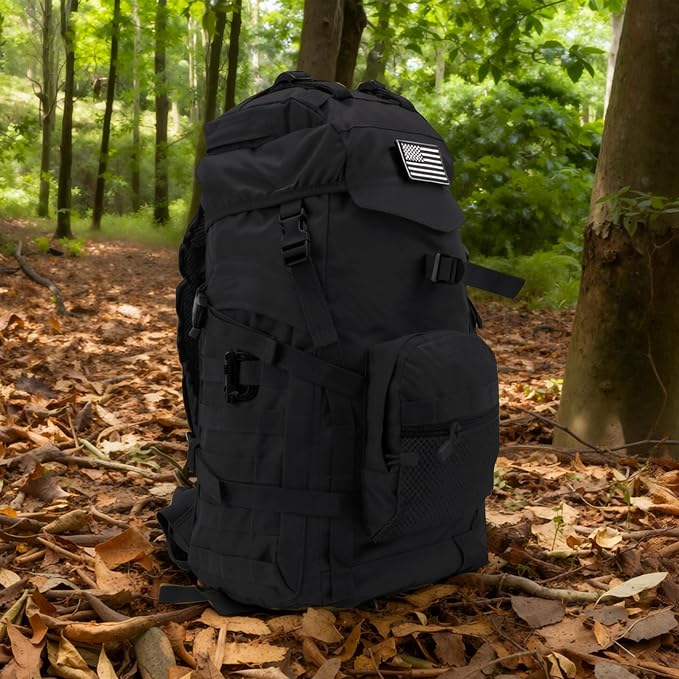 50L Tactical Backpack for Men and Women, Water-Resistant Molle Rucksack - Image 9