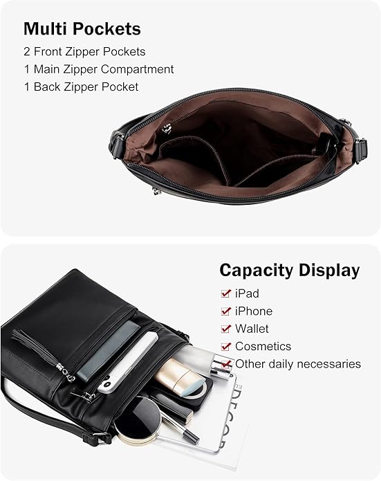 MASINTOR Crossbody Purses for Women, Adjustable Strap Shoulder Bag - Image 3