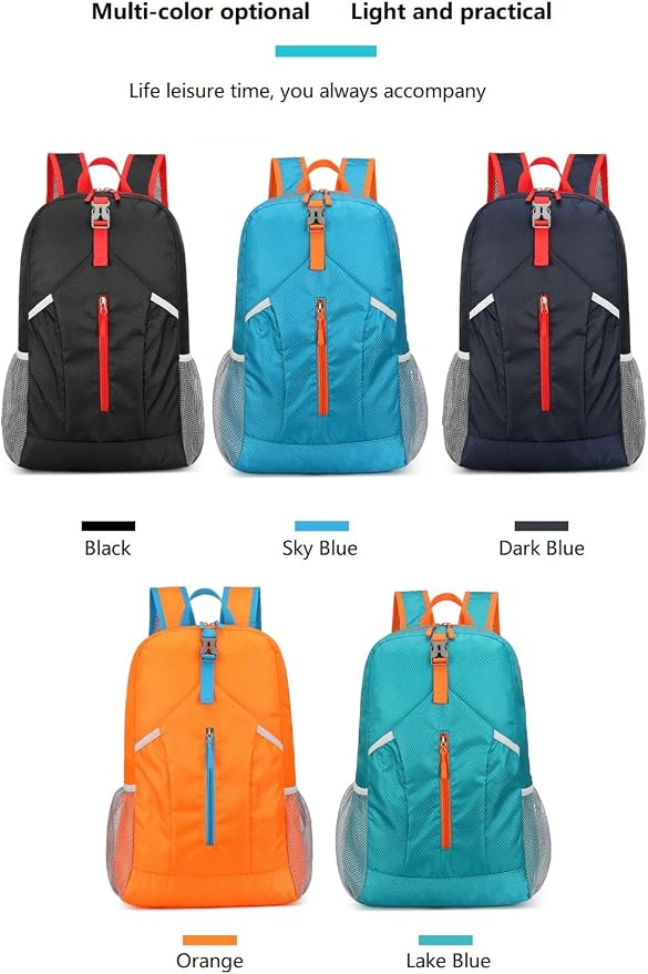 25L Hiking Backpack Foldable Sports Daypack Camping Collapsible Bag Water - Image 6